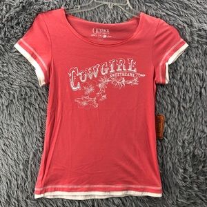 Outback Trading Company Shirt Womens Medium NWT Cowgirl Sweetheart Flower Top